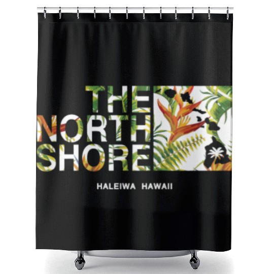 North Shore Haleiwa Bird Of Paradise Shower Curtains
