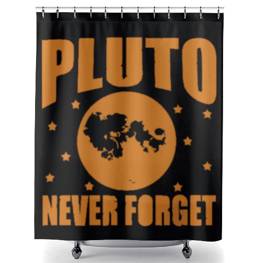 Pluto Never Forget Shower Curtains