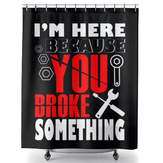 Mechanic, Mechanic mechanical, truck Shower Curtains