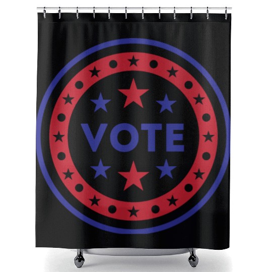 Vote US Election 2020 stars and stripes Shower Curtains