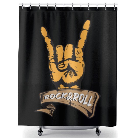 Rock and Roll Shower Curtains