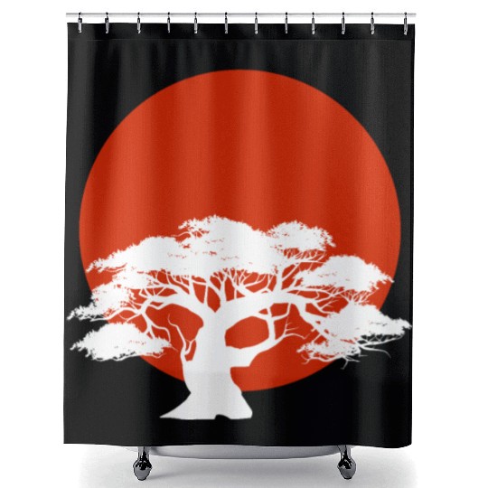 Miyagi-do Karate Bonsai Tree Martial Arts Japanese Shower Curtains