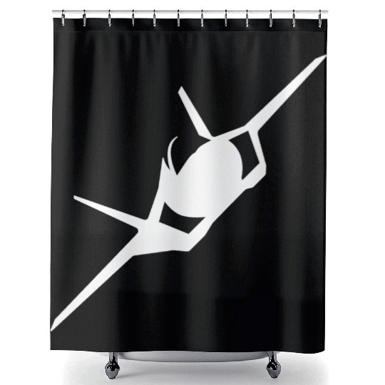 F-35 Lightning II Military Fighter Jet Aircraft Shower Curtains