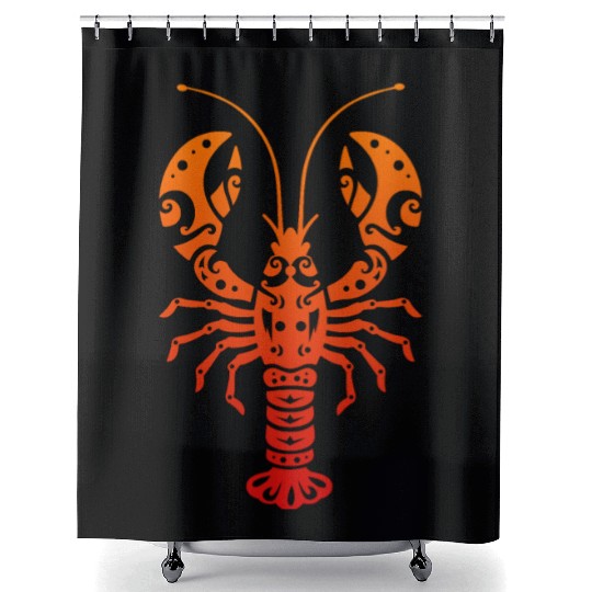 Maori Lobster Polynesian T Tattoo Gift Idea Shower Curtains
