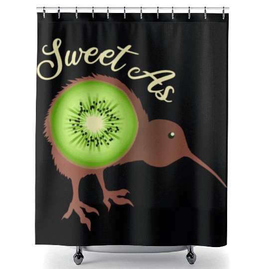 Sweet as Kiwi New Zealand Funny Gift Idea Shower Curtains