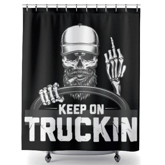 Truck Driver Shower Curtains