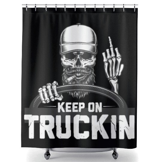 Truck Driver Shower Curtains