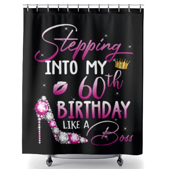 Stepping Into My 60Th Birthday In 1960 Gifts 60 Ye Shower Curtains