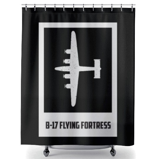 B-17 Flying Fortress - Aircraft Shower Curtains