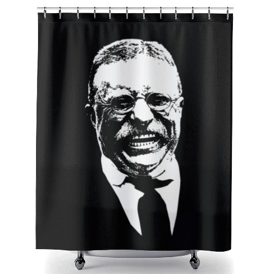 President Teddy Roosevelt Graphic Shower Curtains