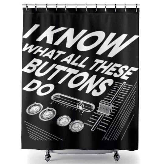 Detroit Techno House Music Festival Buttons EDM Shower Curtains