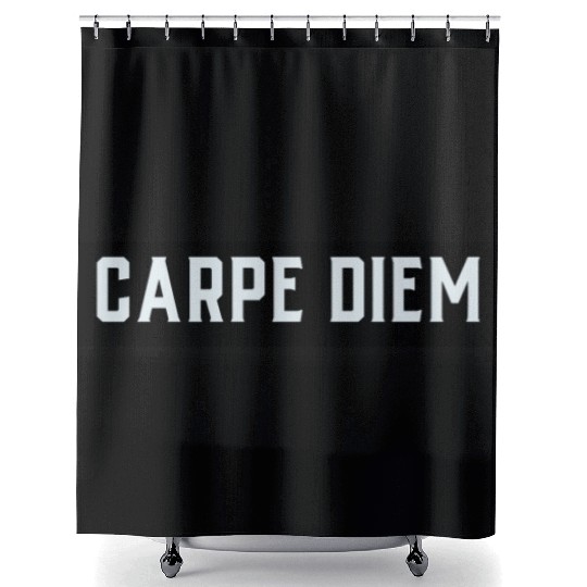 Carpe diem Shower Curtains