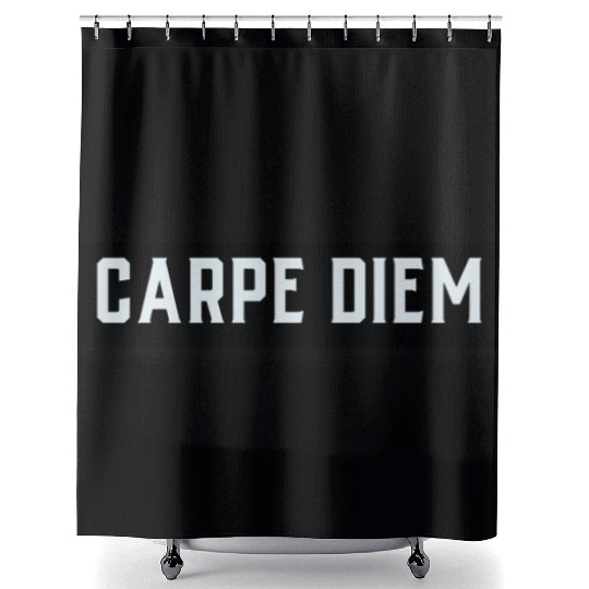 Carpe diem Shower Curtains