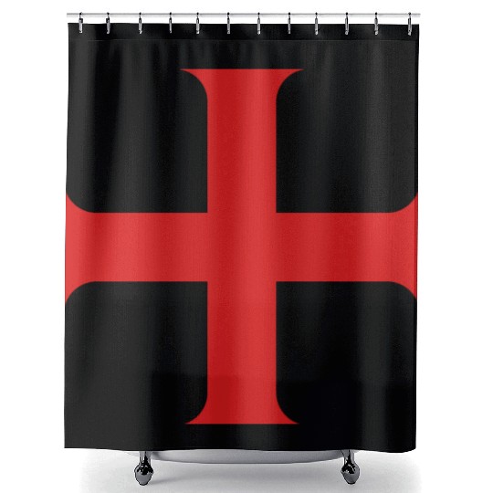 Knights Templar Cross Shower Curtains