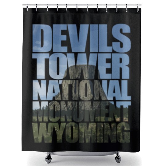 Devils Tower National Monument Wyoming Souvenir Shower Curtains