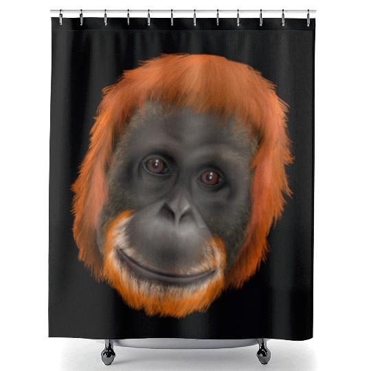 Orang-Utan Monkey Ape Shower Curtains