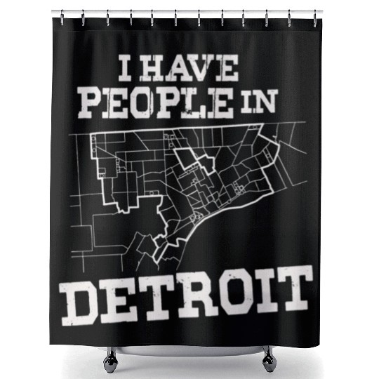 Michigan Is Home I Have People In Detroit Shower Curtains