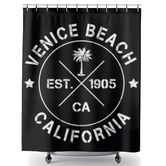 Venice Beach California Shower Curtains