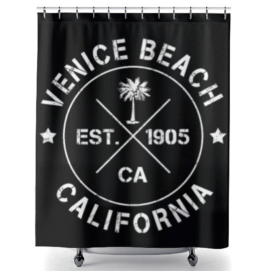 Venice Beach California Shower Curtains