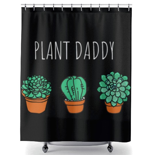 Plant Daddy Gardener Shower Curtains