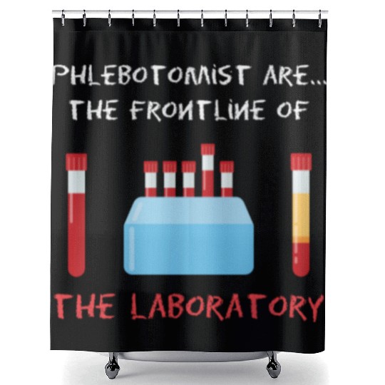 Phlebotomist Laboratory Blood Phlebotomy Syringe Shower Curtains