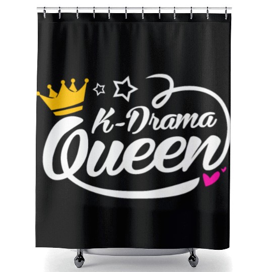 Kdrama Lover Korean Drama Fan Queen Mom Daughter Shower Curtains