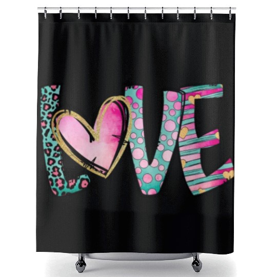 Love Valentine's Day Designs Shower Curtains