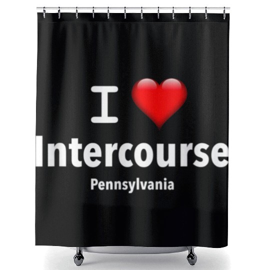 I Love Intercourse Pennsylvania Shower Curtains