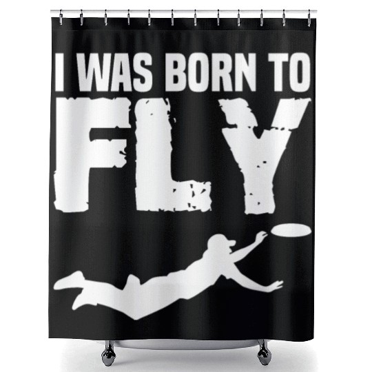 Ultimate Frisbee Jokes Disk Throw Shower Curtains