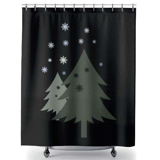 winter wonderland Shower Curtains