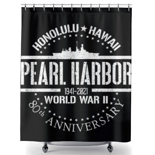 Pearl Harbor 80th Anniversary 1941 World War 2dece Shower Curtains