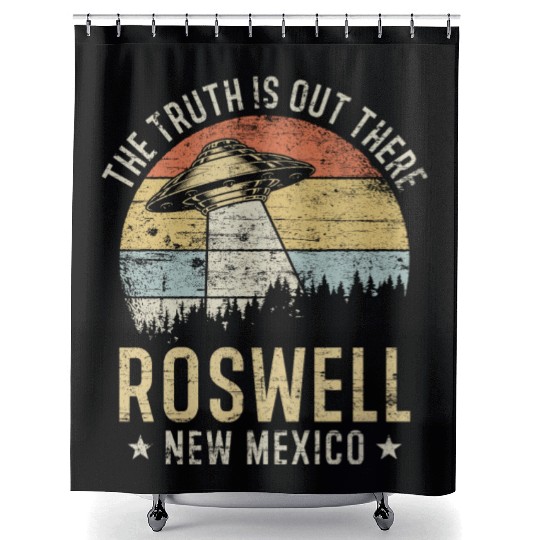 Roswell New Mexico UFO Alien Shower Curtains