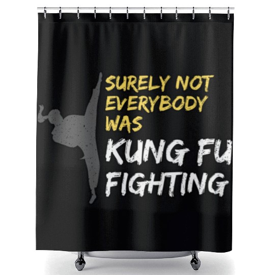 Kung Fu Fighting Shower Curtains