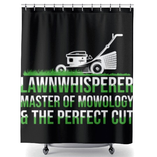 Funny Lawn Mowing Garden Lawn Mower Yard Work Gift Shower Curtains