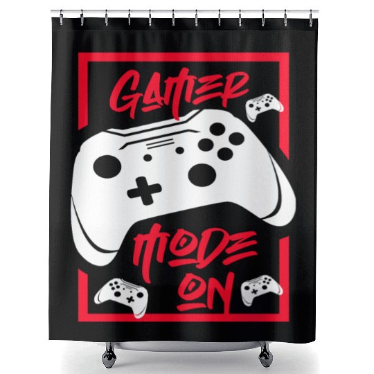 Gamer Mode On Shower Curtains