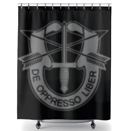 Us Special Forces De Oppresso Liber Chest Grey Shower Curtains