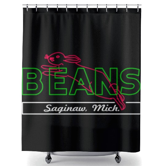 Beans Bunny Saginaw Michigan Nostalgia Shower Curtains