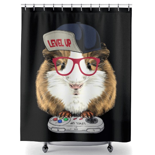 Guinea pig Video Game Wildlife Animal Guinea Shower Curtains