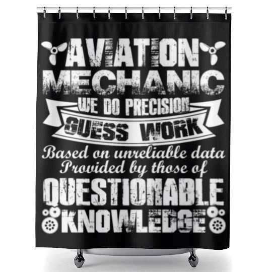 Aviation Mechanic Shower Curtains