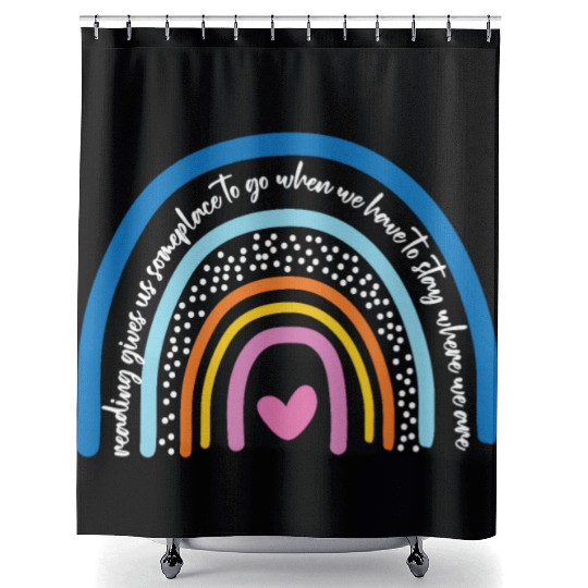 Reading Gives Us Someplace To Go Book Literature Shower Curtains