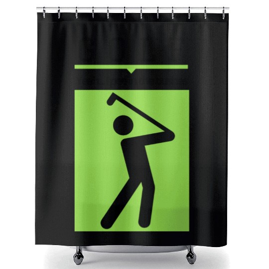 Golf Yeah... I pee in the buses Shower Curtains