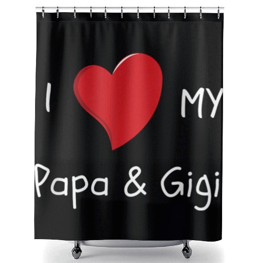 I Love My Papa Gigi Shower Curtains