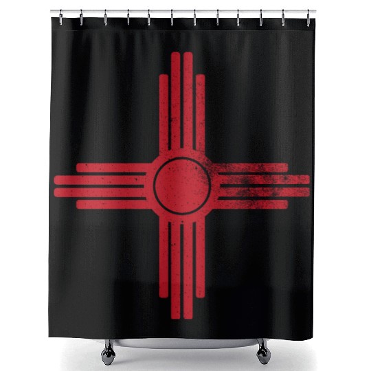 Zia Sun New Mexico Zia Mountains Shower Curtains
