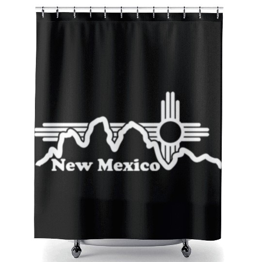 Zia Sun New Mexico Zia Mountains Shower Curtains