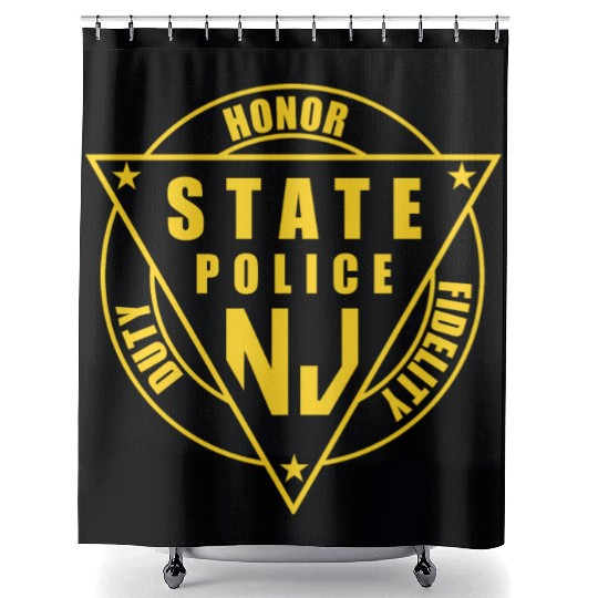 jersey state police Shower Curtains