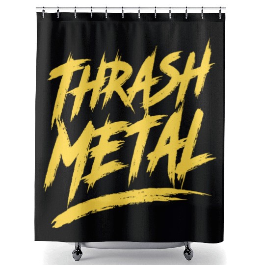 Thrash Metal Shower Curtains
