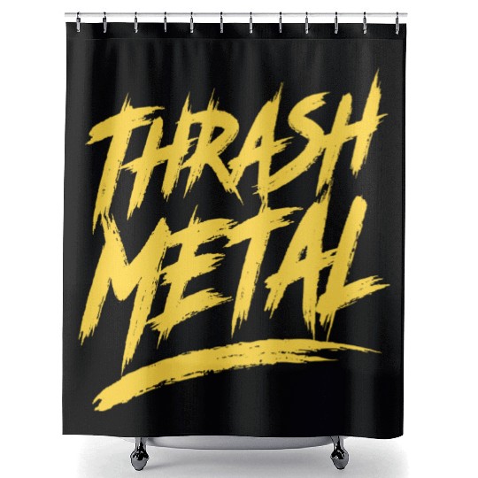 Thrash Metal Shower Curtains