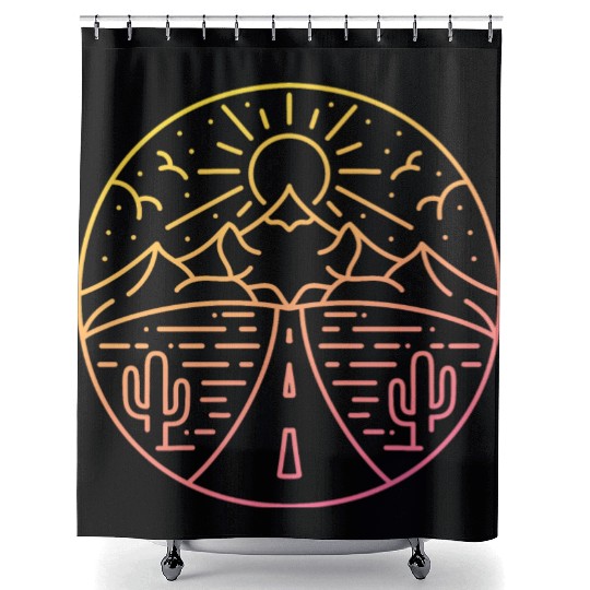 Chasing The Sun Shower Curtains