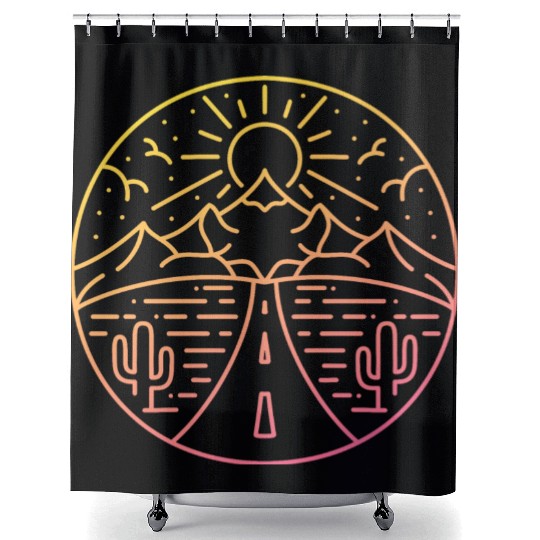 Chasing The Sun Shower Curtains