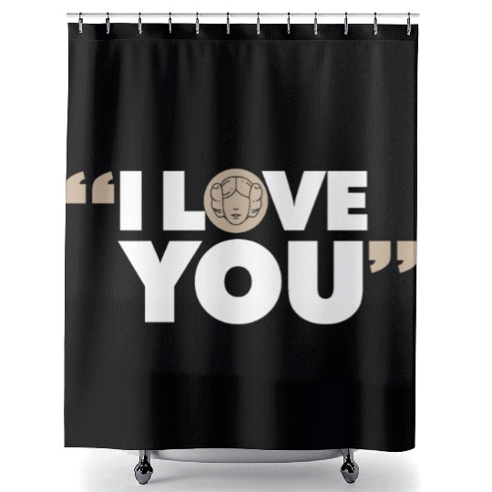 "I Love You" – Matching Couple Shower Curtains